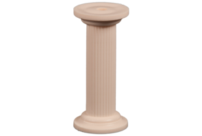 Round Ivory Plasteryte pack of 4 pillars